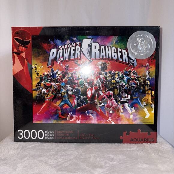 Aquarius Saban's Power Rangers Jigsaw Puzzle 3000 Pieces 32"x45" 2018 NEW - Picture 2 of 7
